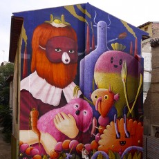 Asalto – Zaragoza – Wall painting process